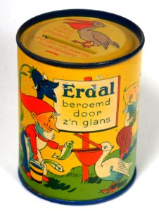 Peli-Erdal schoencreme, Crème pour chaussures, spaarpot blikje, foto 8