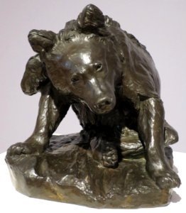 Paul Wayland Bartlett - 'Bear Cub Grooming', 1887, High Museum photo