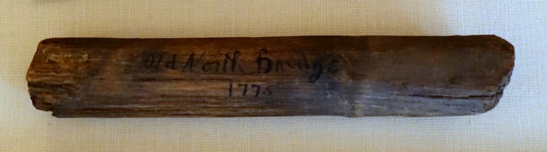 Peg from Old North Bridge, Concord, 1760-1770, oak - Concord Museum - Concord, MA - DSC05665