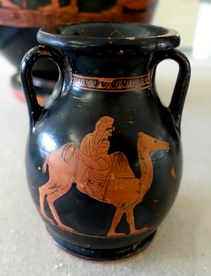 Pelike with camel rider, Attic, c. 440 BC, H 4803 - Martin von Wagner Museum - Würzburg, Germany - DSC05799