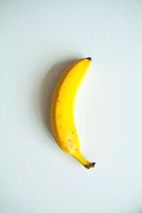 Banana yellow white background