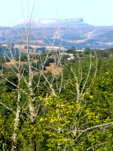 Peña Amaya (Palencia), vista desde el despoblado de Ceniceros (Burgos)