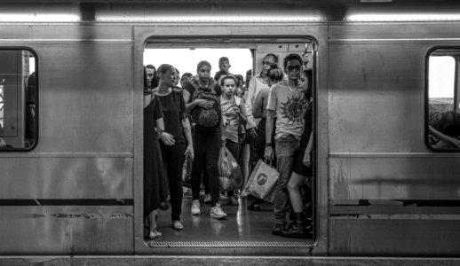 People in São Paulo Metro photo