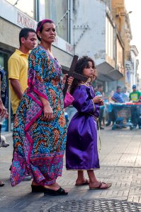 People in the procession of the Blessed Nazarene