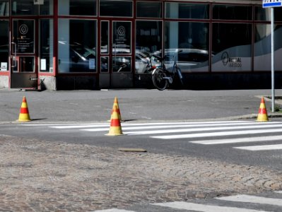 Pedestrian crossing Nummikatu Oulu 20210607