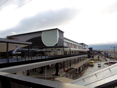 Pedestorian bridge to ÆON MALL Kyoto Katsuragawa from JR Katsuragawa Station (2)