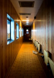 Pedestrians' area onboard car ferry MS Gullbritt
