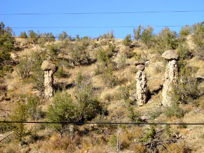 Pedestal rocks puye formation photo