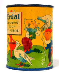 Peli-Erdal schoencreme, Crème pour chaussures, spaarpot blikje, foto 4