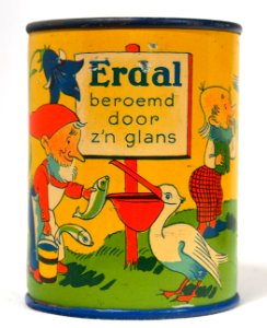 Peli-Erdal schoencreme, Crème pour chaussures, spaarpot blikje, foto 3