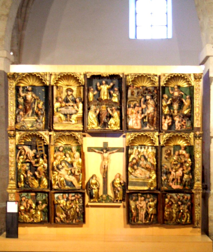 Peñafiel - Iglesia de Santa María - Retablo de las Ánimas, atribuido a Felipe Bigarny
