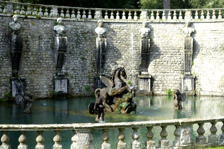 Pegasus Fountain - Villa Lante, Bagnaia, Italy - DSC01734