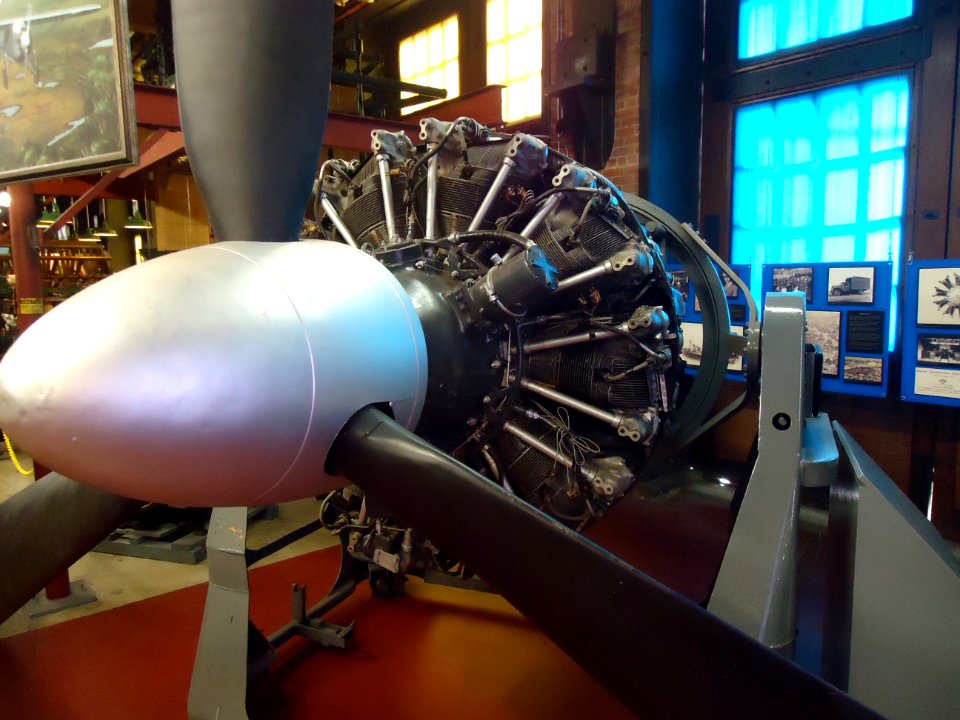 Paterson Museum (NJ) images (45) number 38 Early propeller aircraft engine