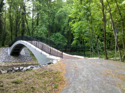 Pegauer Albert-Hain-Brücke am Elsterradweg im Mai 2016