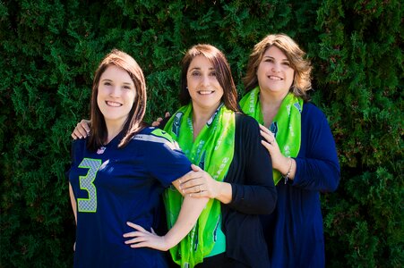 Boss babes sports green team photo