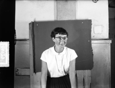 Pasfoto dochter heer Evers, Bestanddeelnr 906-6779