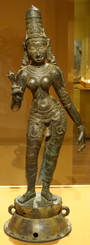 Parvati, India, Chola dynasty, 13th century, bronze, Honolulu Academy of Arts