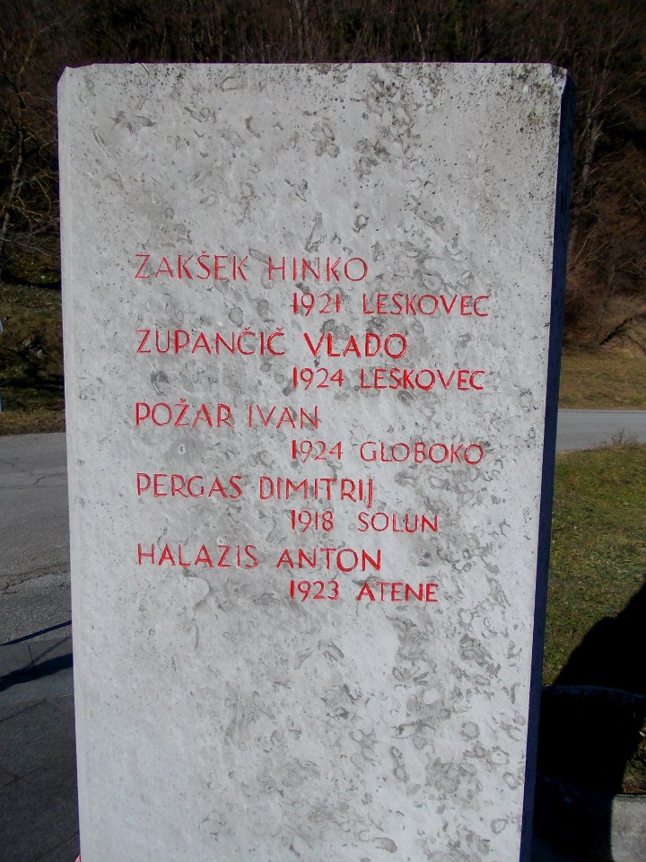 Partisan Monument in Pišece Cemetery 04