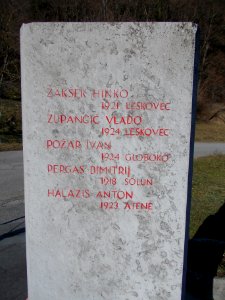 Partisan Monument in Pišece Cemetery 04