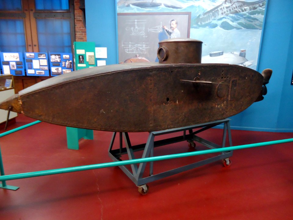 Paterson Museum (NJ) images (45) number 35 Early submarine