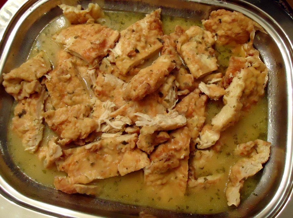 Party food dish 9 chicken dish with sauce