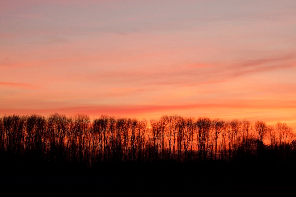 Evening sky colorful sunset setting sun