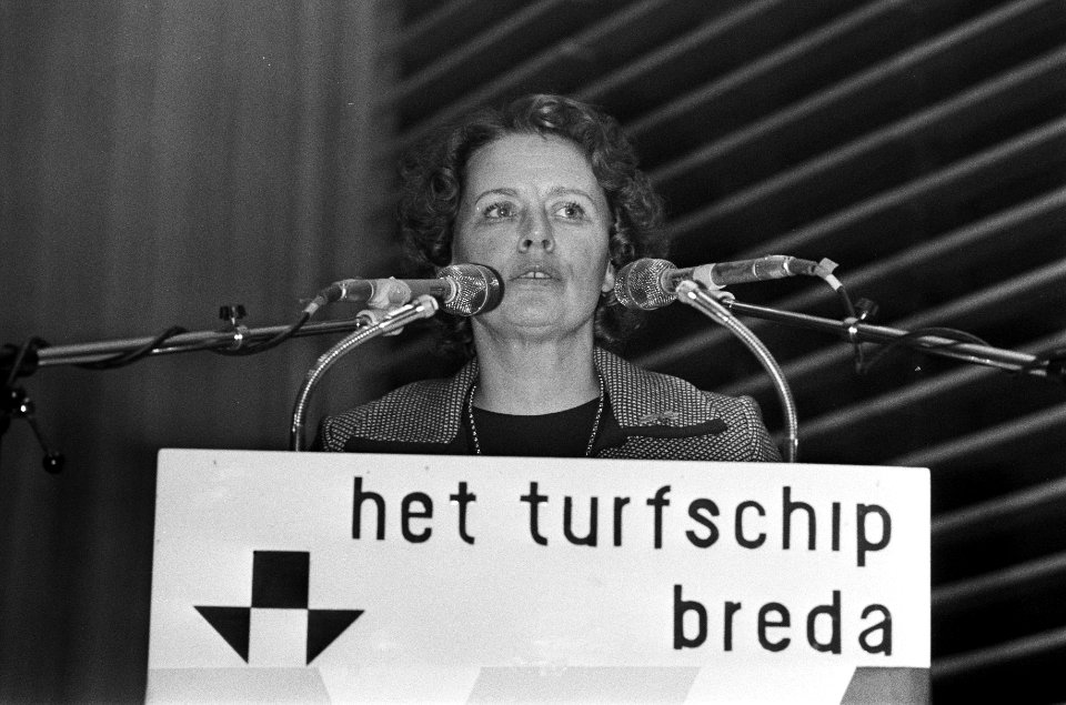 Partijvoorzitter Haya van Someren-Downer aan het woord, Bestanddeelnr 926-8483