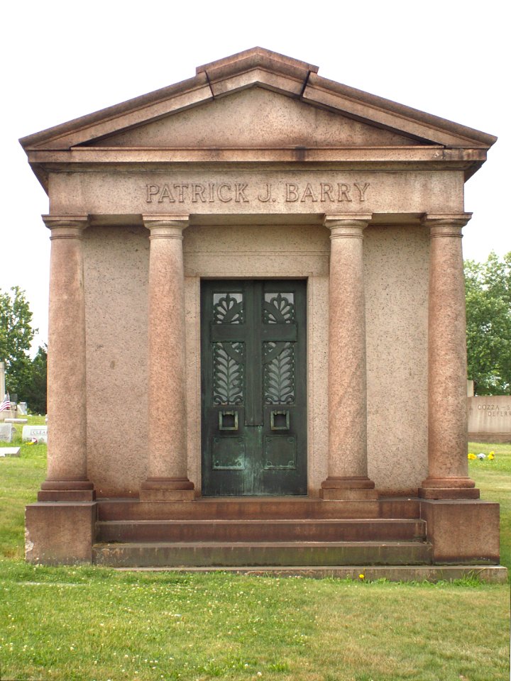 Patrick J. Barry Mausoleum, Calvary Cemetery, 2015-06-20, 01
