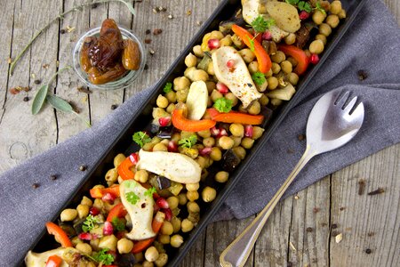 Vegan vegetarian salad