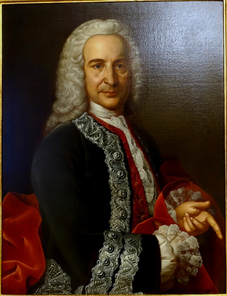 Paul Jakob von Marperger of the Imperial Council, artist unknown, 1749, oil on canvas - Stadtmuseum Fembohaus - Nuremberg, Germany - DSC02252