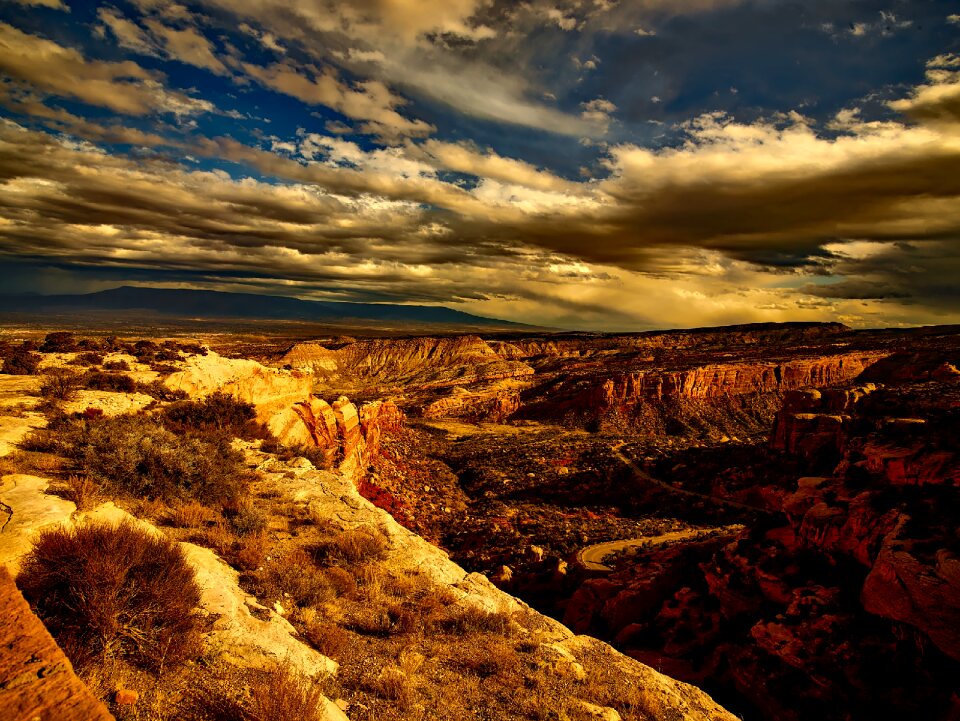 Sky clouds plateau