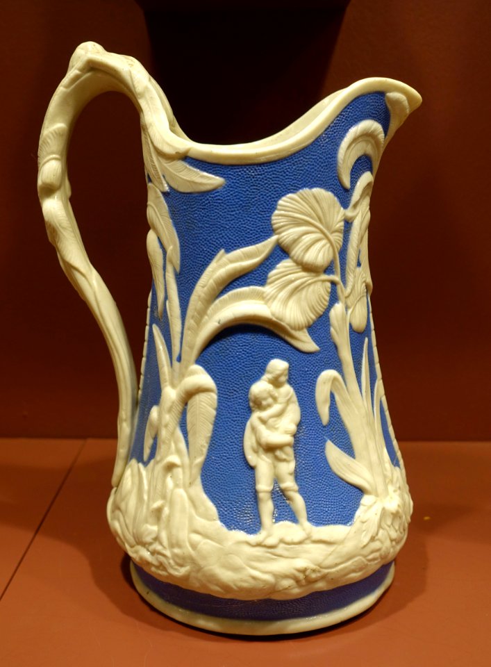 Paul and Virginia Pitcher, United States Pottery Company, 1847-1858 - Bennington Museum - Bennington, VT - DSC09026