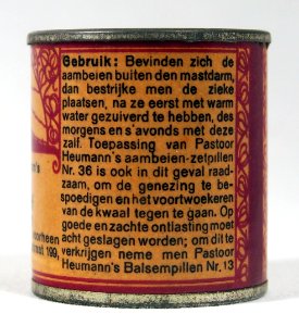 Pastoor Heumanns geneesmiddel Nr35 Aambeien-zalf (Haemorrhoidaal-zalf) blikje, foto 5