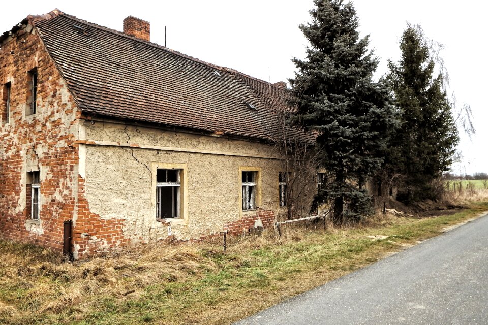 Ruin building abandoned photo