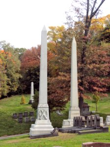 Paul (Robert Jr.) and Booth (J. J.), Allegheny Cemetery, 2015-10-27, 02