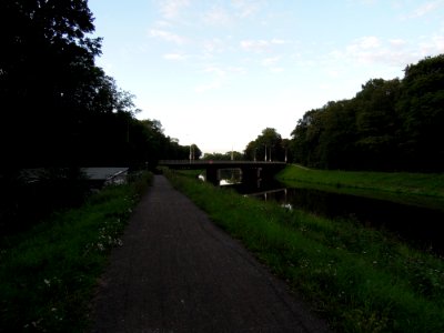 Paußnitzbrücke über das Elsterflutbett in Leipzig im August 2017a