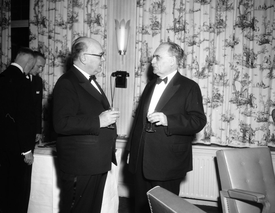 Paul Henri Spaak en Dr W Drees, Bestanddeelnr 909-1249