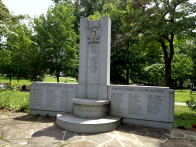 Patriots Park Tarrytown NY WWII Memorial closeup