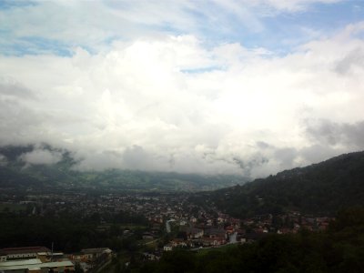 Passy Haute Savoie from Autoroute Blanche