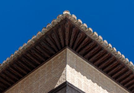 Patio de los Leones, detail of roof, Alhambra, Granada, Andalusia, Spain