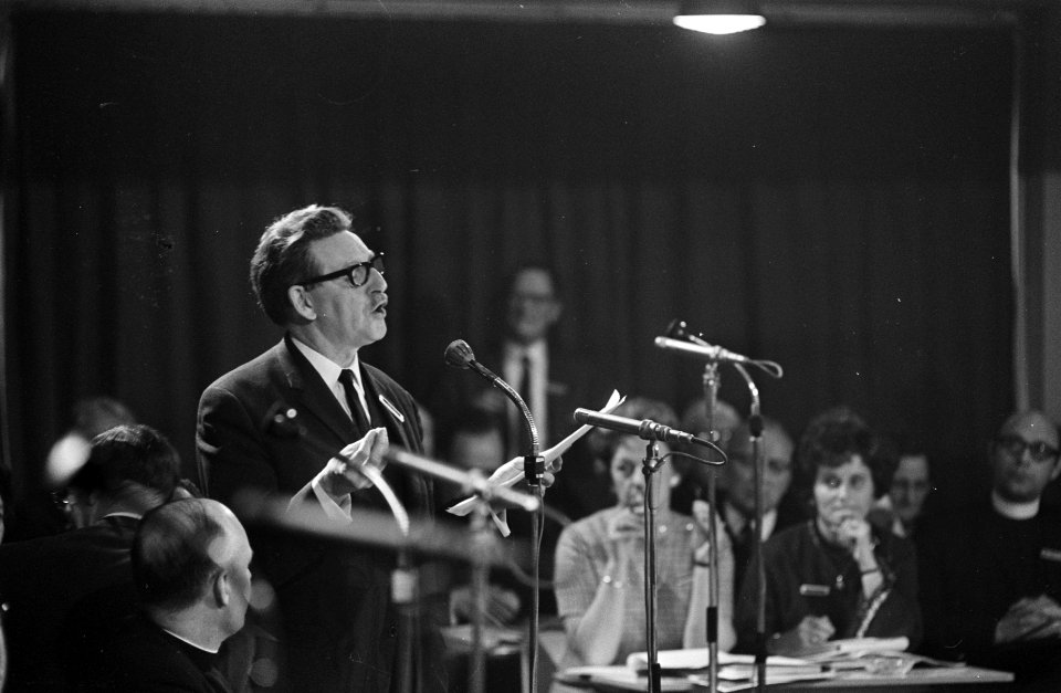 Pastoraal Concillie van het bisdom Haarlem in Noordwijkerhout. Dhr. J. M. Reinbo, Bestanddeelnr 920-9646