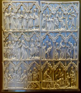 Passion of Christ diptych, probably France, 14th century AD, ivory - Vatican Museums - DSC00701