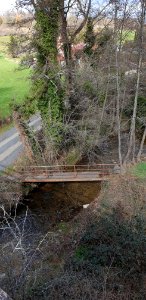 Passerelle sur le Jolan, chemin du Pralong, Cusset