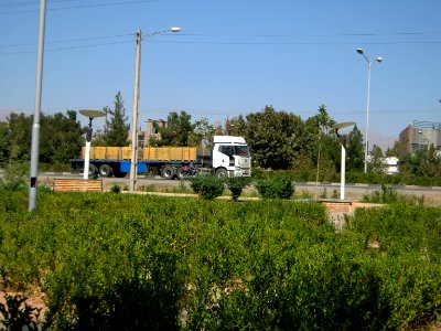 Passing trucks - Road 44 east of Iran - near Simorgh Culture house - Nishapur 6