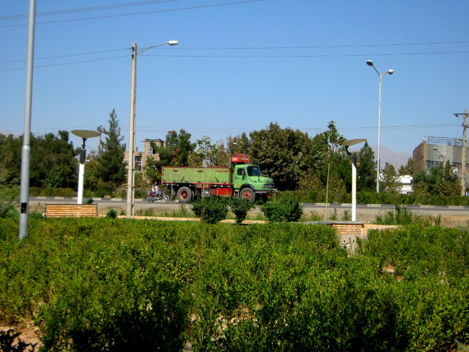 Passing trucks - Road 44 east of Iran - near Simorgh Culture house - Nishapur 1