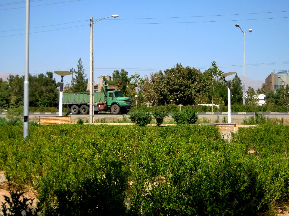 Passing trucks - Road 44 east of Iran - near Simorgh Culture house - Nishapur 3