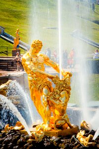 St petersburg russia traditional petrodvorets peterhof photo