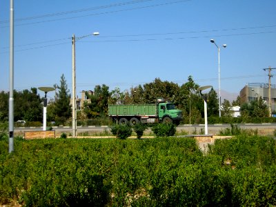 Passing trucks - Road 44 east of Iran - near Simorgh Culture house - Nishapur 5
