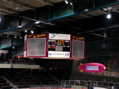 Patinoire des Vernets - 04 - Tableau d'affichage