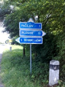 Pačejov nádraží - rozcestník